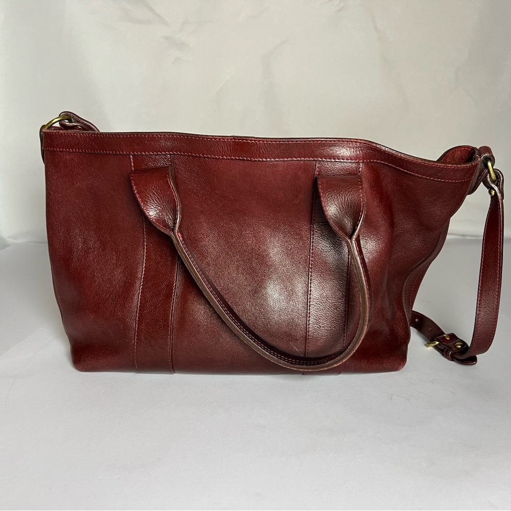 Lotuff Womens Small Leather Tote With Handle And Crossbody Strap